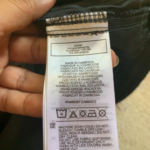 2/$40 adidas Asymetrical skirt with pockets and Silver embroidered Tri-foil logo - Picture 9 of 11